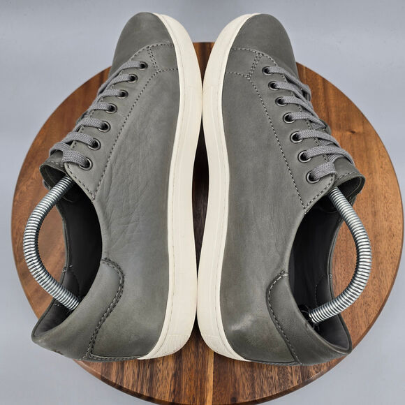 Trask Alder Shoes Men's 11.5 M Gray Leather Sheepskin Lace Up Casual Sneakers - Picture 5 of 9